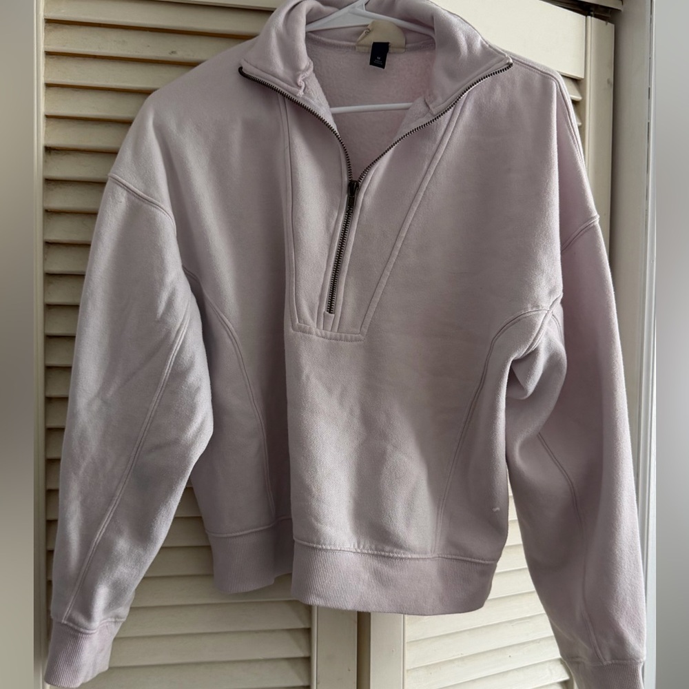 Women's Lavender Quarter-Zip Sweater